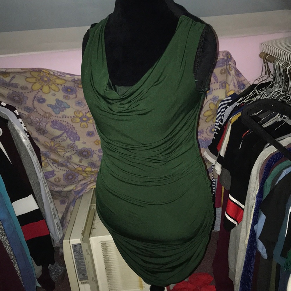 Express Cheetah Back Side Zip Dress